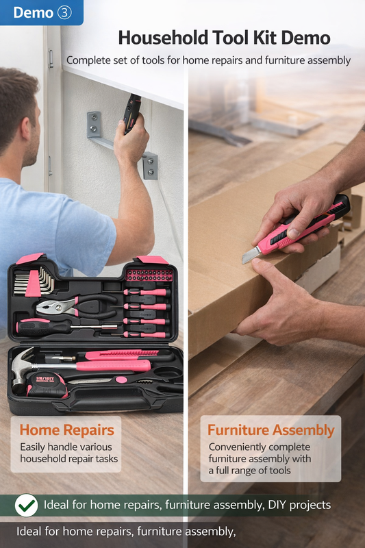 39-Piece Household Tool Kit