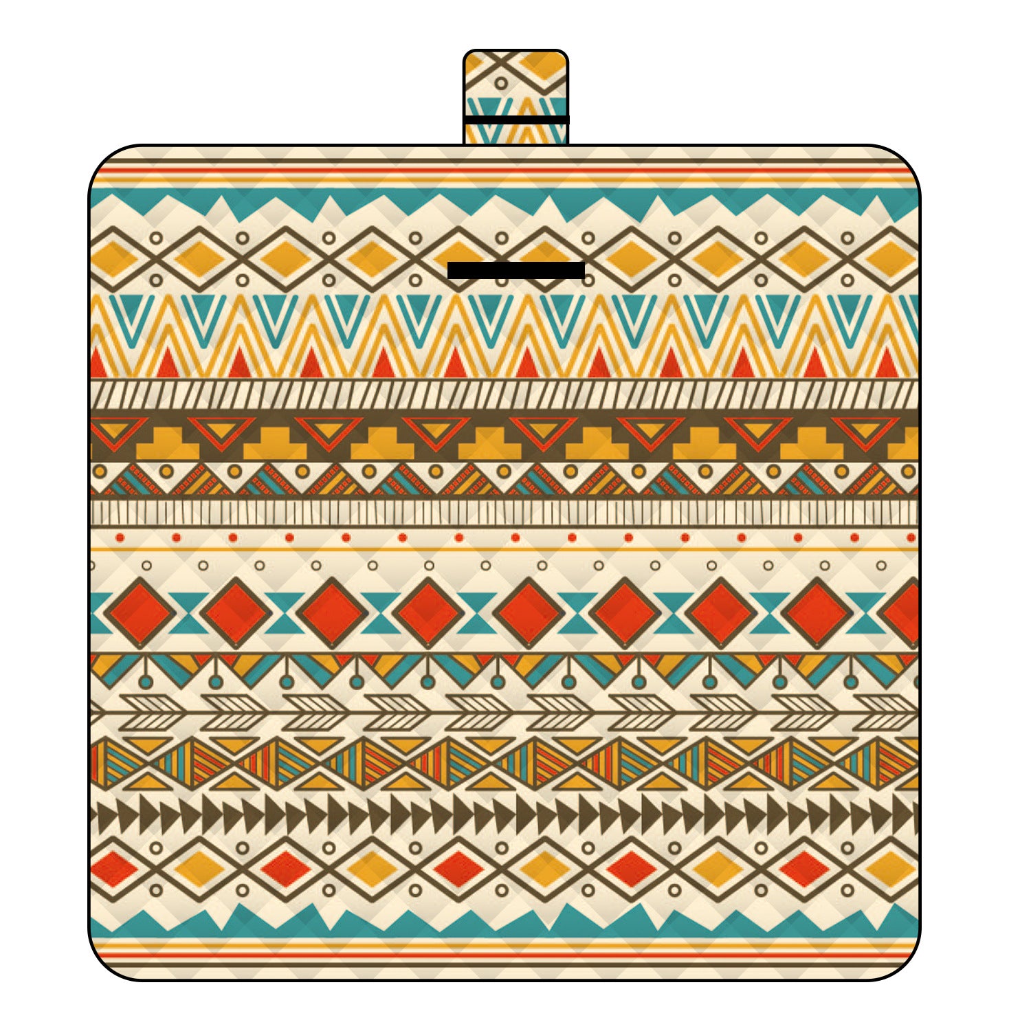 Colorful Pattern Secret Language Ultrasonic Picnic Mat