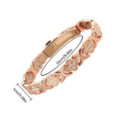 🔥 LAST DAY 70% OFF 🔥 – Flower Copper Bracelet for Weight Loss, Metabolism & Slim Body